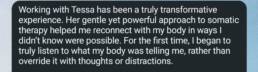 Client sharing her experience with spiritual somatic coaching and embodiment practices