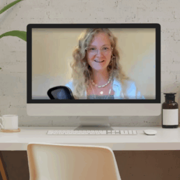 Tessa Joy Garrelts guiding a spiritual somatic coaching session